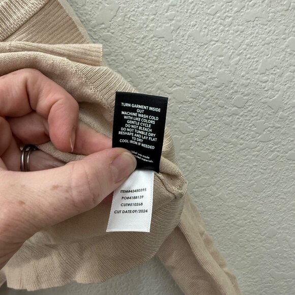 Torrid Fitted Shrug Cement Long Sleeve Knit Sweater Cardigan Womens 2X 18-20 NEW - Picture 6 of 10